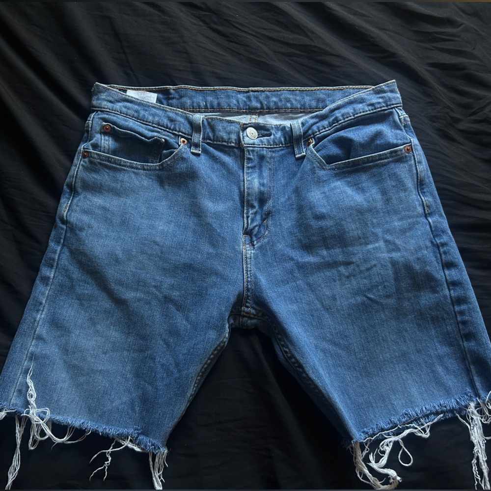 Levi's Distressed Blue Jean Shorts